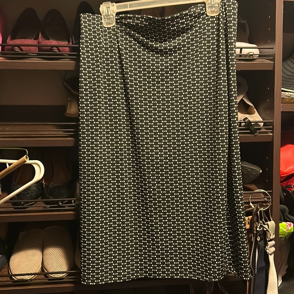 Woman’s Simply Styled black and white skirt.  Size L.